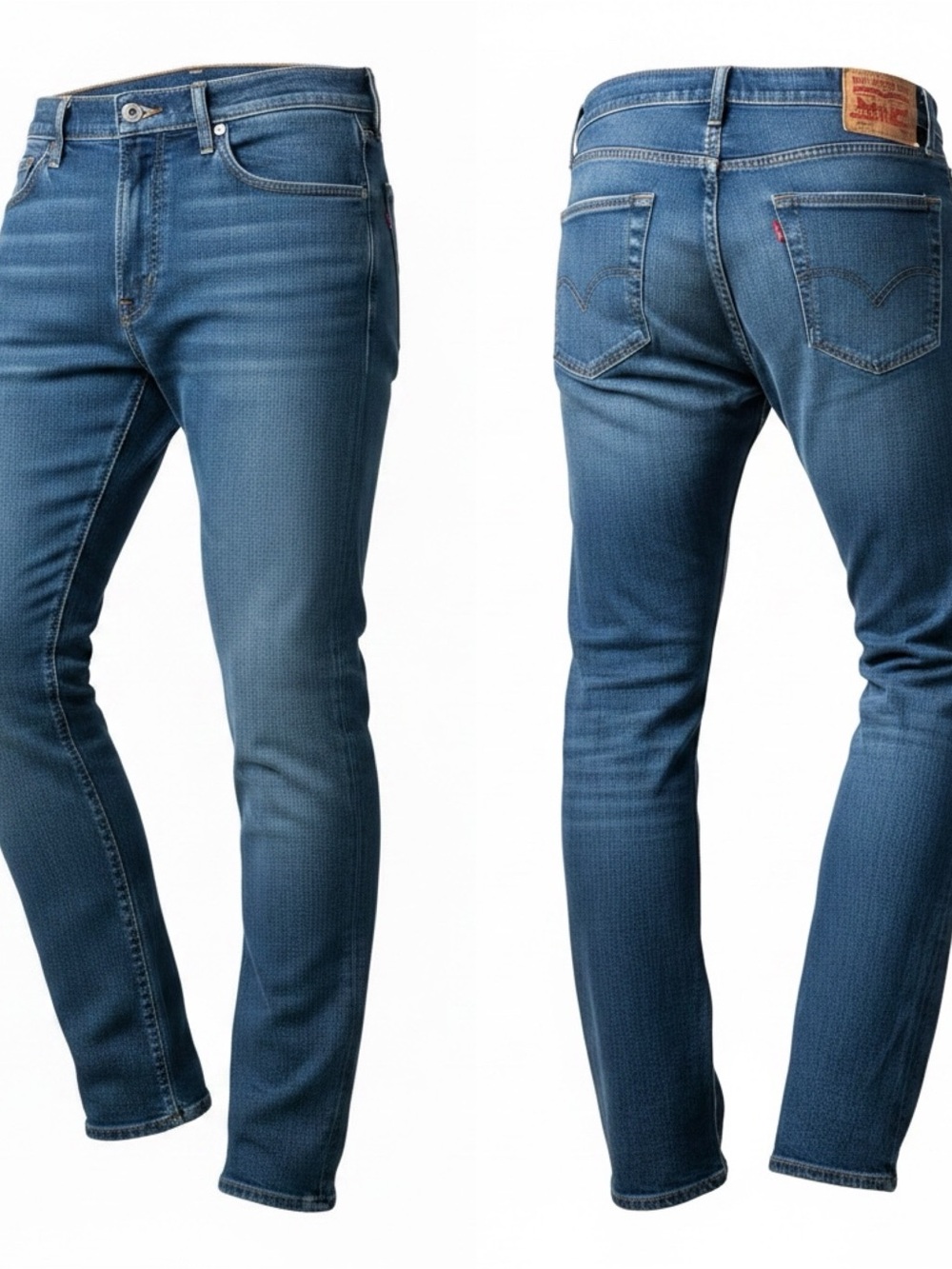 Levi's 541 Athletic Taper Jeans Mens 33x32 Blue Stretch Denim Pre-Owned